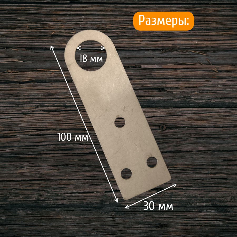 2 шт. Проушина для замка 30х100 мм. 